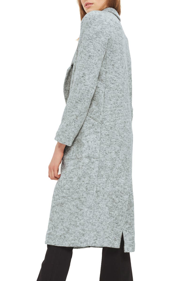 Topshop Brushback Jersey Coat, Alternate, color, 