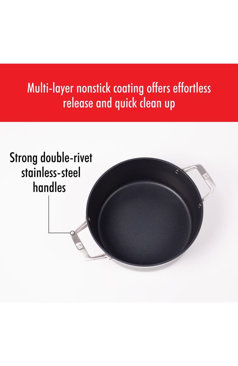 ZWILLING Motion Hard Anodized Nonstick 5-Quart Dutch Oven, Alternate, color, Matte Black