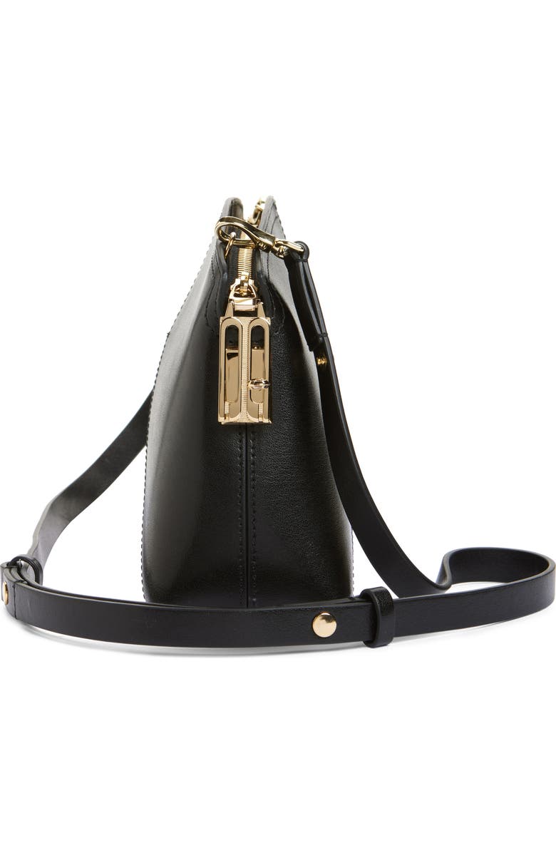 Victoria Beckham Victoria Leather Crossbody Bag, Alternate, color, Black