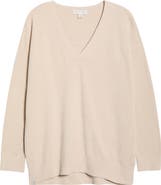 Barefoot Dreams® High-Low Hem V-Neck Pajama Pullover Sweater