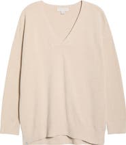 Barefoot Dreams® High-Low Hem V-Neck Pajama Pullover Sweater