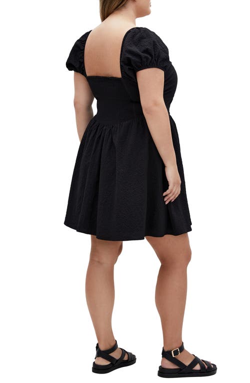 City Chic Shelby Fit & Flare Minidress In Black