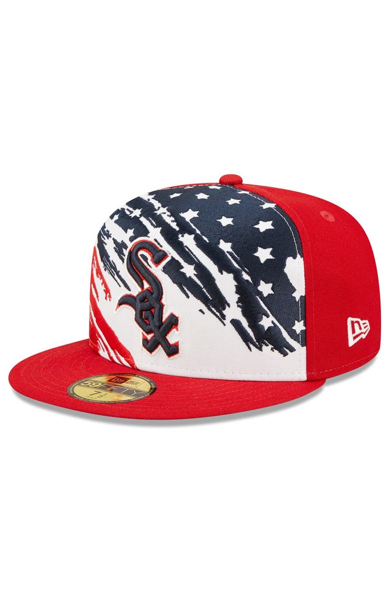 New Era Men's New Era Red Chicago White Sox 2022 4th of July On-Field 59FIFTY Fitted Hat, Main, color, Red