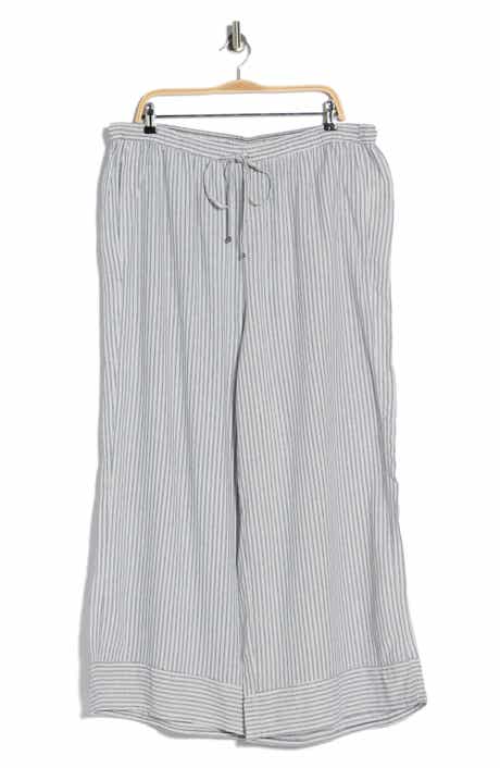 MAX STUDIO Stripe Pull-On Wide Leg Pants