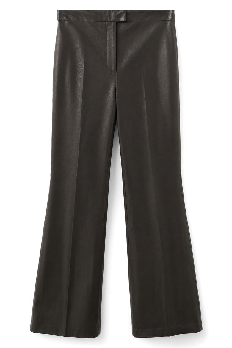 Wide Leg Faux Leather Pants, Alternate, color, CHOCOLATE