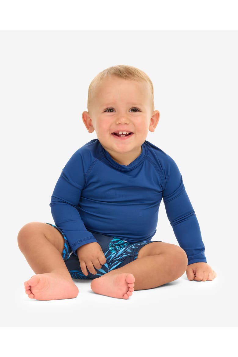 Toddler's Long Sleeve Crew Neck Top for Sun and UV Protection, Alternate, color, Navy