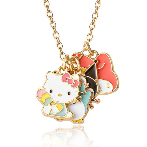 Hello Kitty & Friends Charm Set Diy With Necklace Chain In Gold