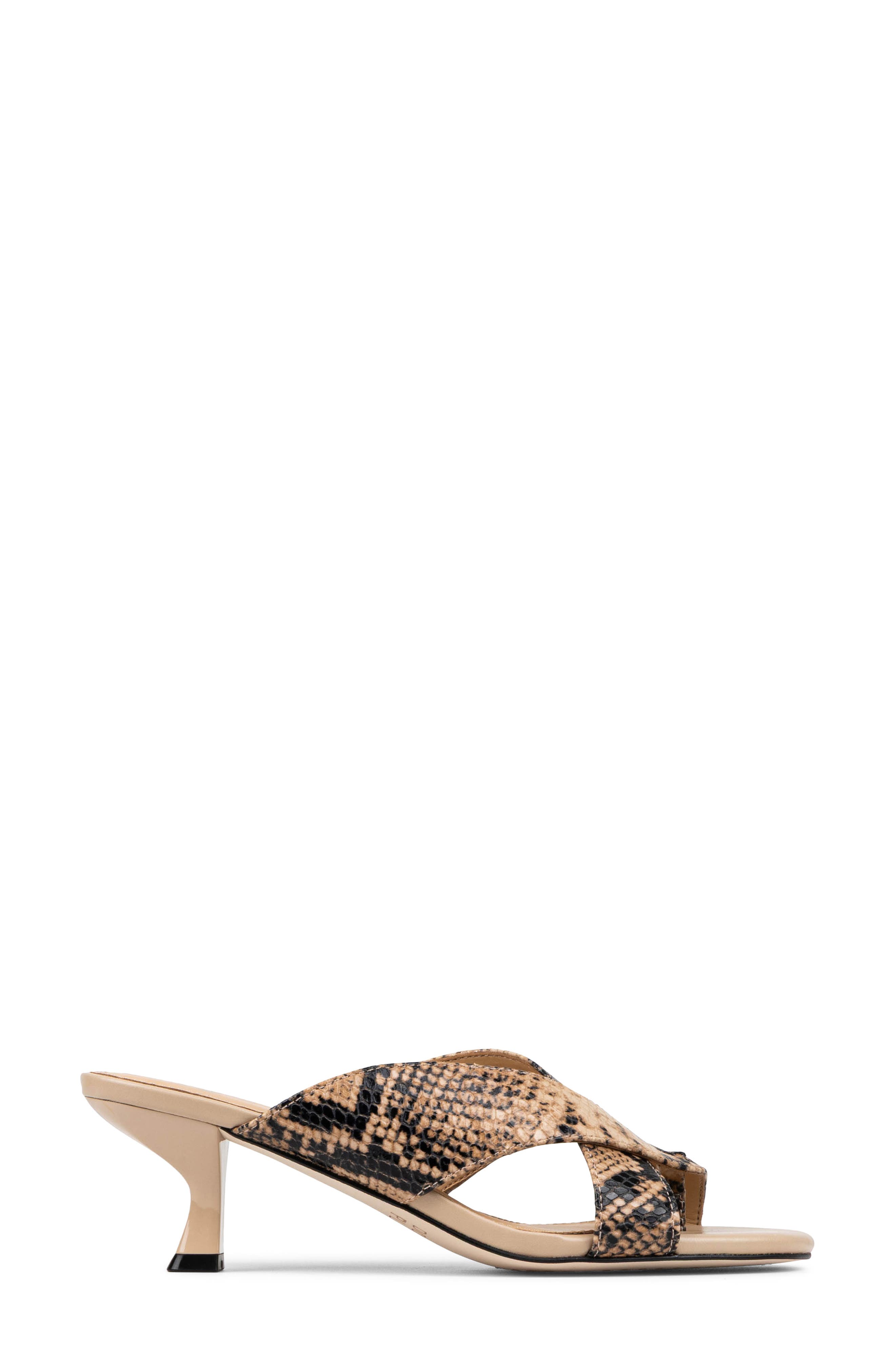 Donald Pliner Mule Kitten Heel Sandal, Alternate, color, Sand
