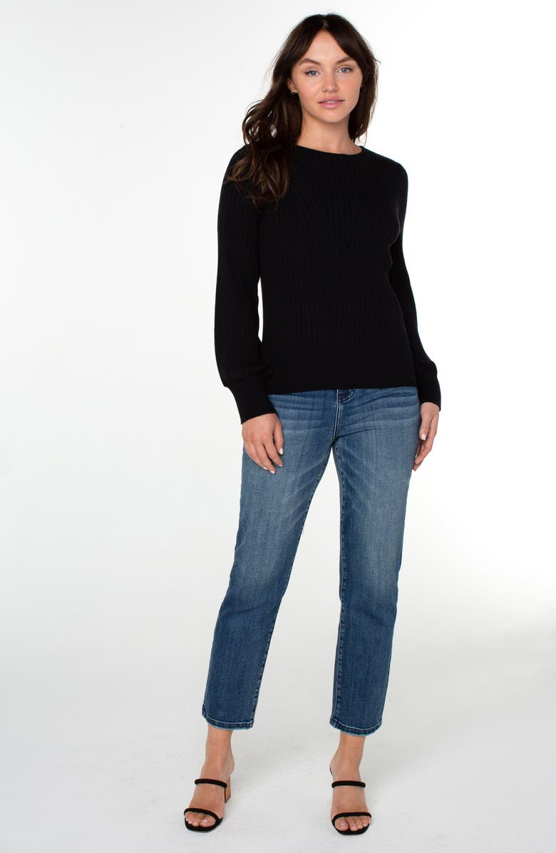 Liverpool Los Angeles High Rise Straight Leg Stretch Denim Jeans, Alternate, color, 