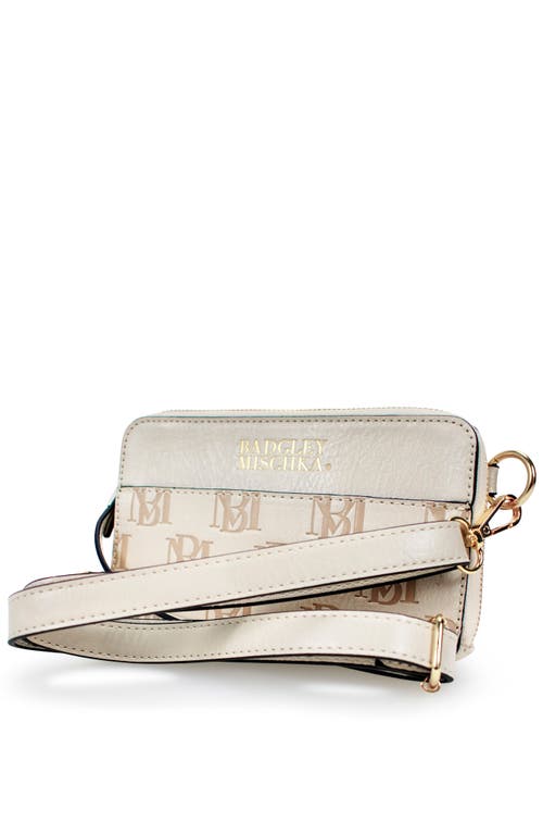 Badgley Mischka Madalyn Vegan Leather Pouch Belt Bag In Gold
