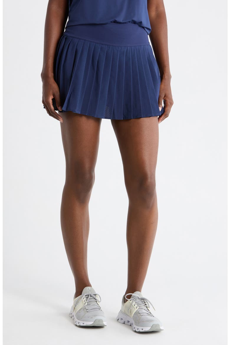Lightstreme Crosscourt Pleated Active Skort, Main, color, NAVAL BLUE