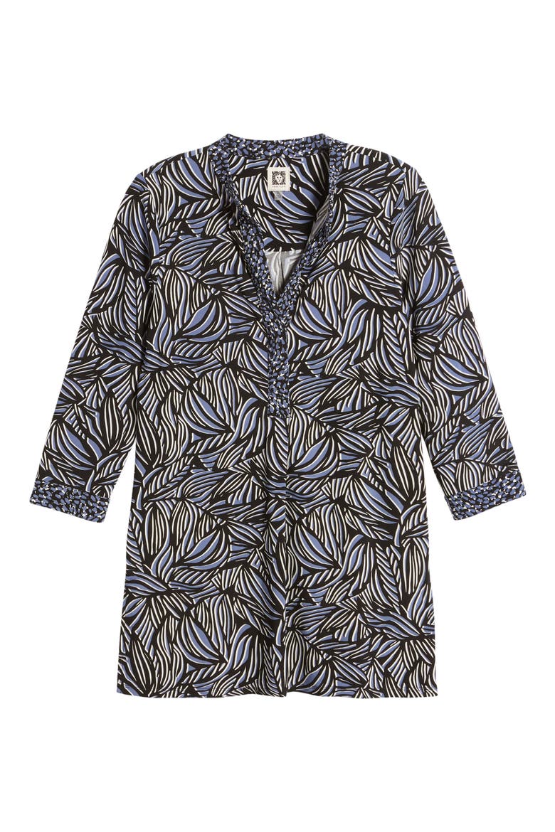Allover Print Shirt, Alternate, color, BLU JAY/ ANNE BLACK MULTI