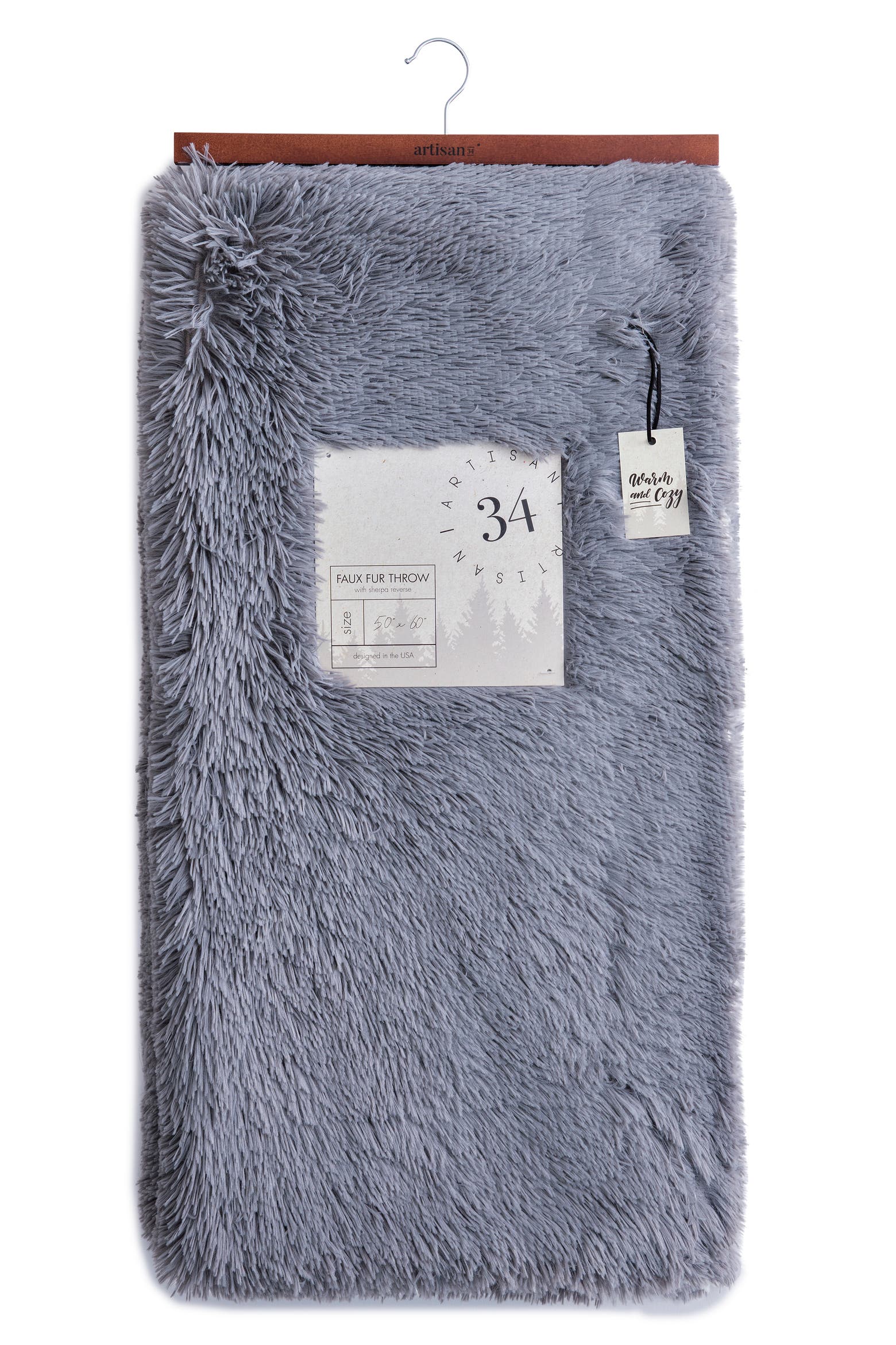 Pelt Throwing ARTISAN 34 Solid High Pile Faux Fur Throw Blanket | Nordstromrack