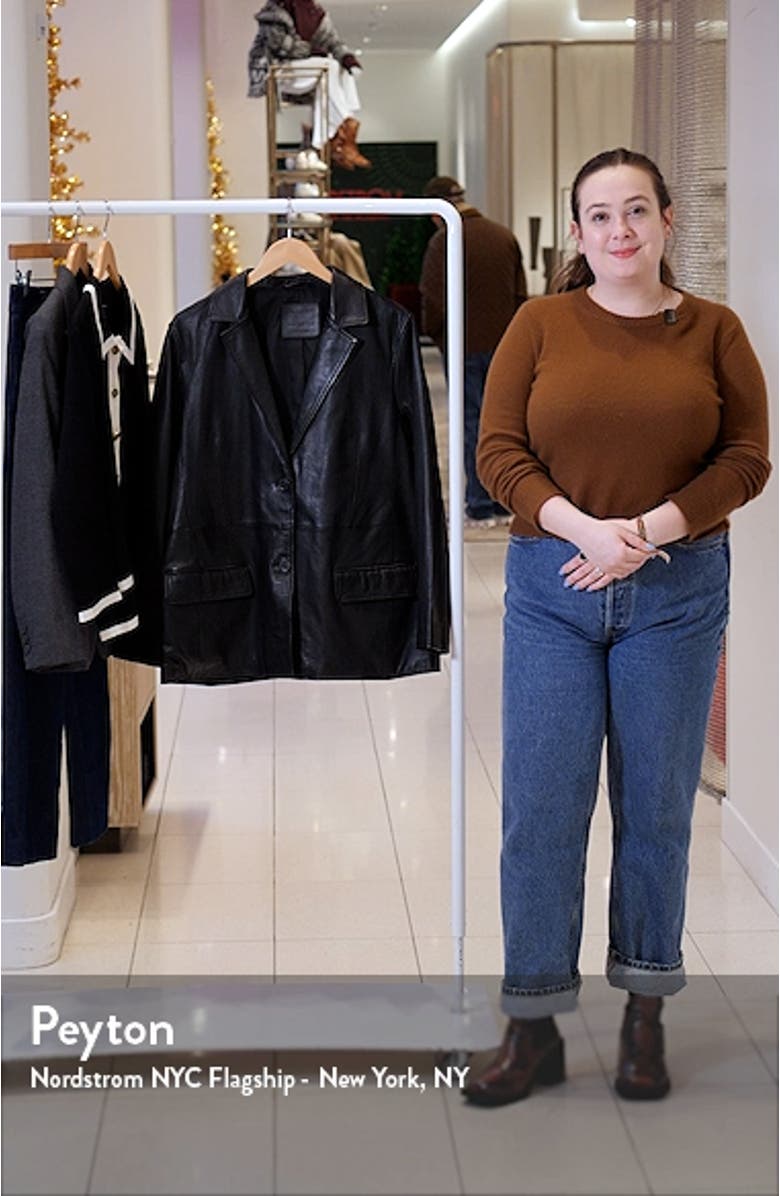 Corinna Leather Blazer, sales video thumbnail