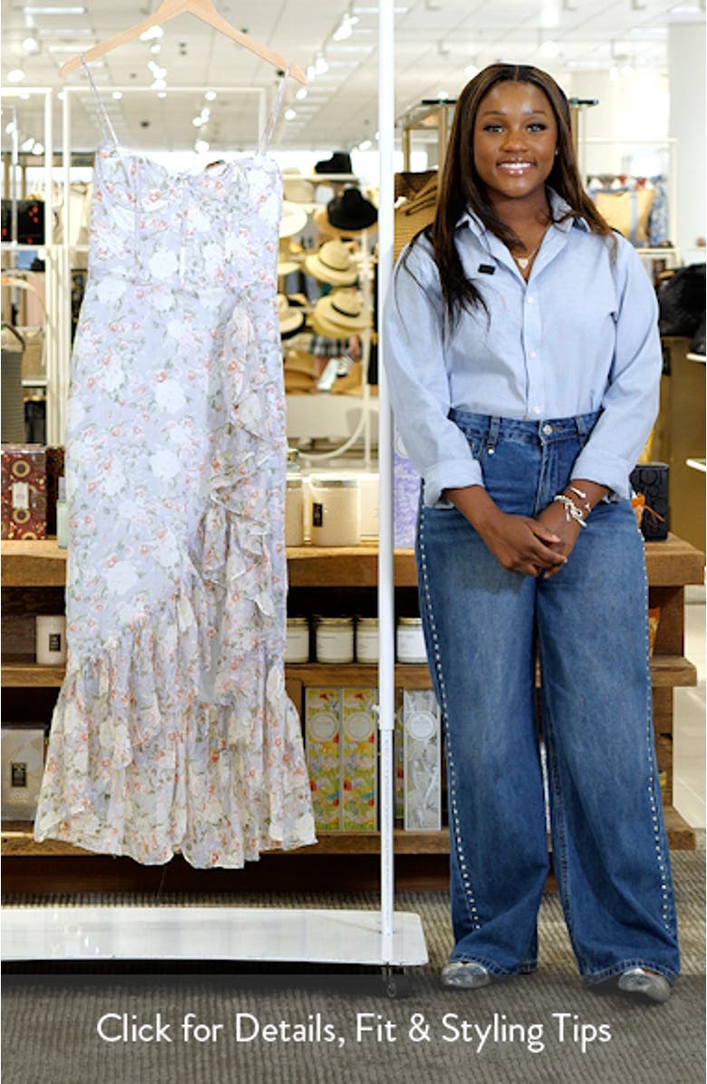 Brisbane Floral Print Asymmetric Dress, sales video thumbnail