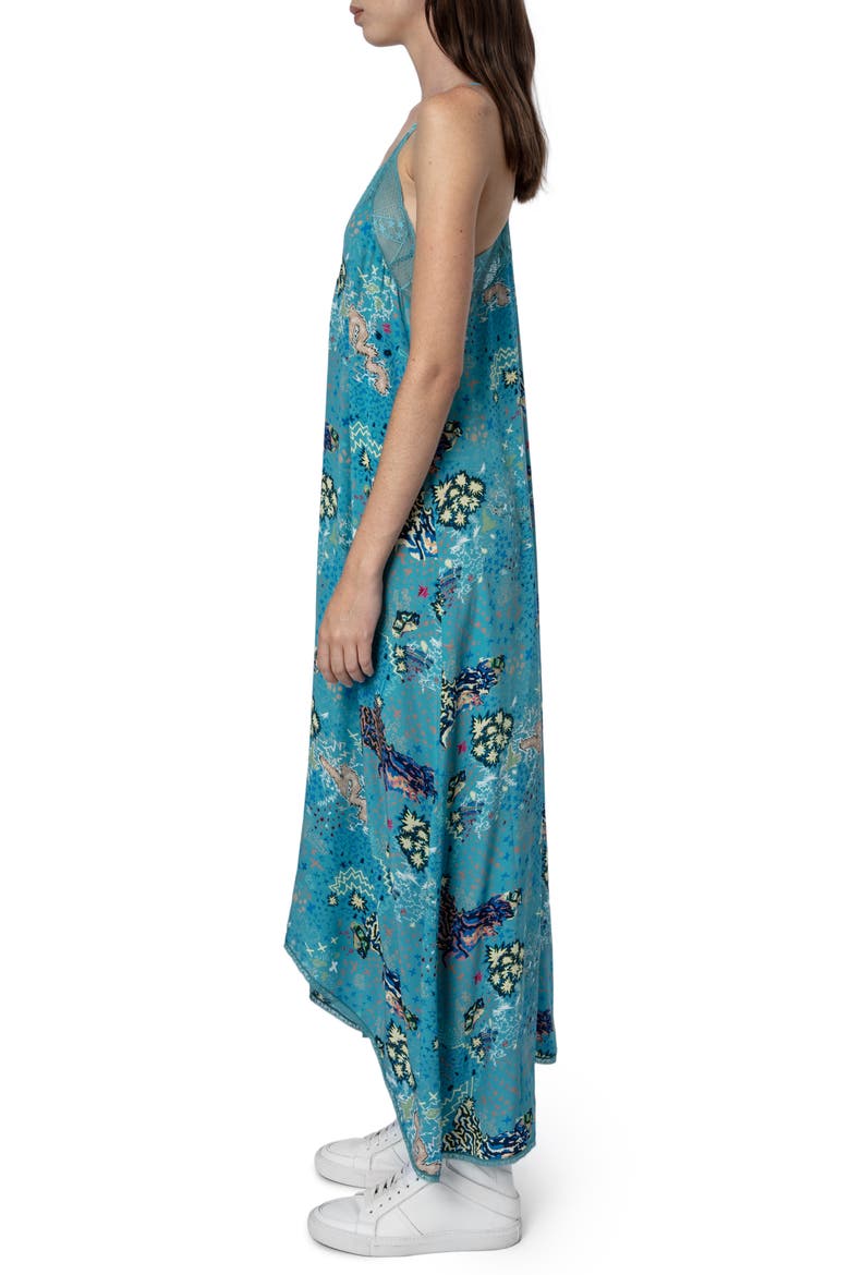 Risty Glam Rock High-Low Slipdress, Alternate, color, EUCALYPTUS