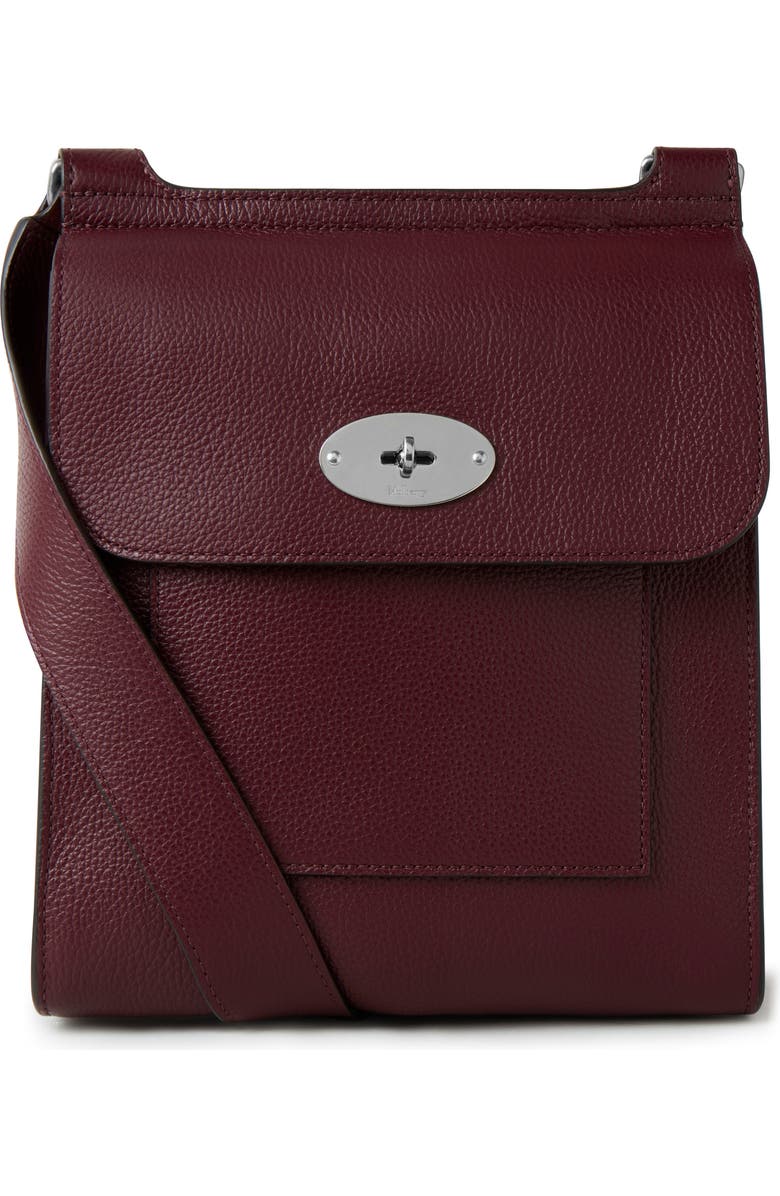 Mulberry Small Antony Leather Crossbody Bag, Main, color, Black Cherry