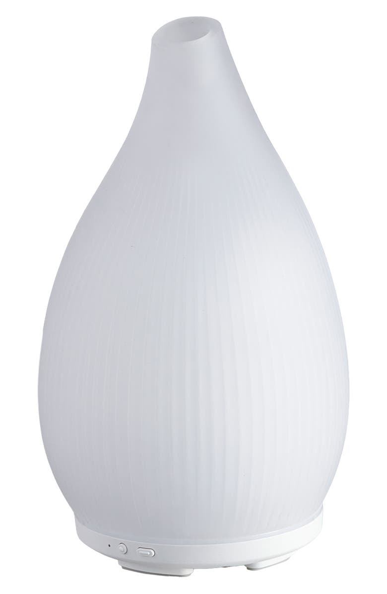 SERENE HOUSE Bud White Glass Ultrasonic Diffuser, Alternate, color, White