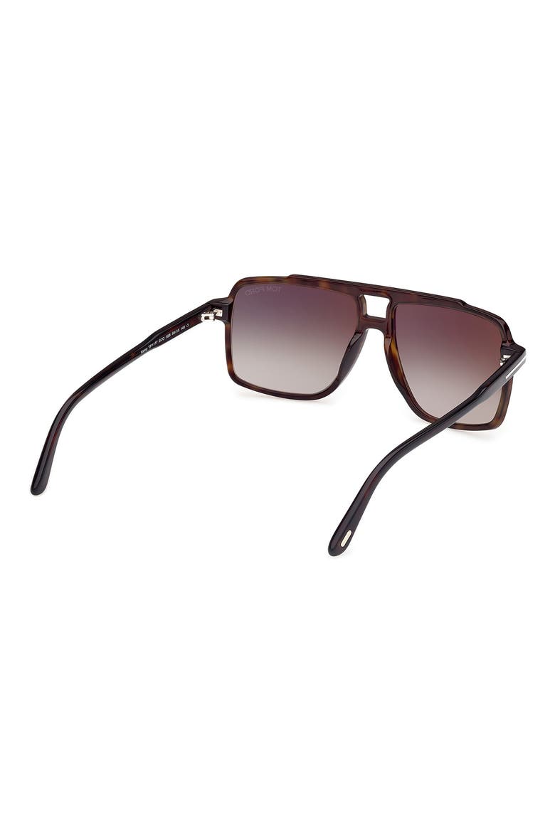 Kemp 59mm Navigator Sunglasses, Alternate, color, HAVANA ECO / T LOGO / GREEN