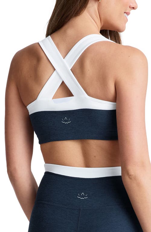 Beyond Yoga Space Dye Colorblock Sports Bra