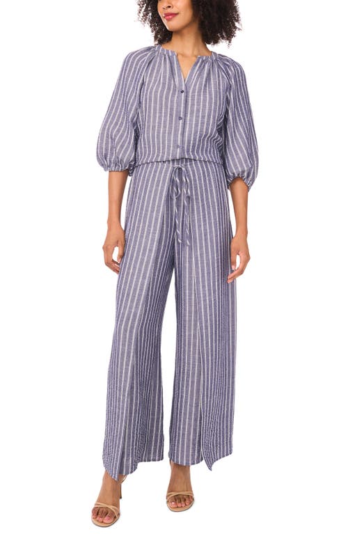 Halogen ® High Waist Crinkle Wrap Pants In Blue