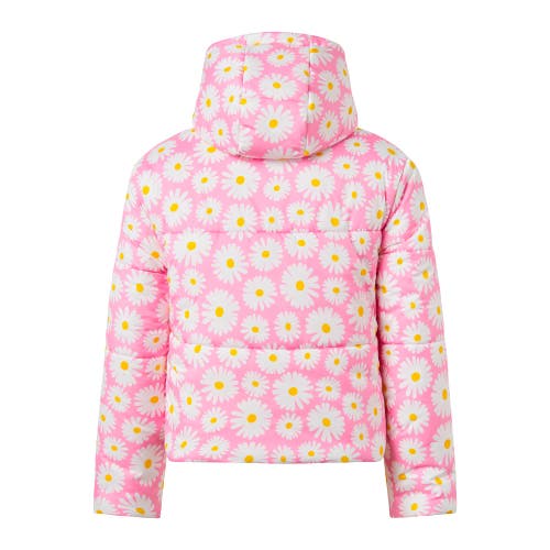 Rachel Riley Daisy Puffer Jacket In Pink