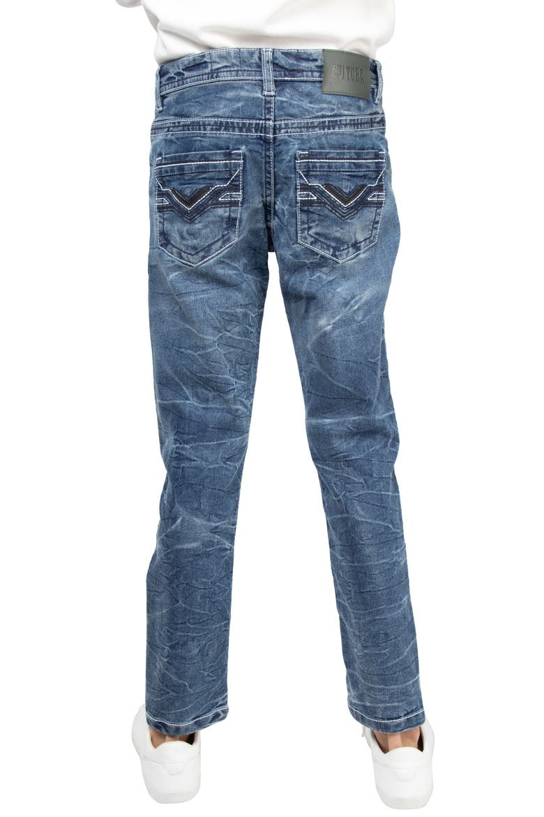 Kids' Cultura Straight Leg Jeans, Alternate, color, MEDIUM BLUE