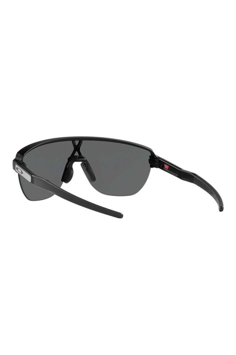 Corridor 142mm Semi Rimless Prizm™ Polarized Shield Sunglasses, Alternate, color, MATTE BLACK