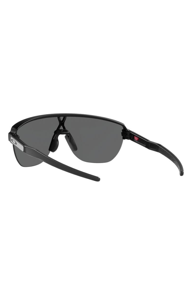 Oakley Corridor 142mm Semi Rimless Prizm<sup>™</sup> Polarized Shield Sunglasses, Alternate, color, Matte Black