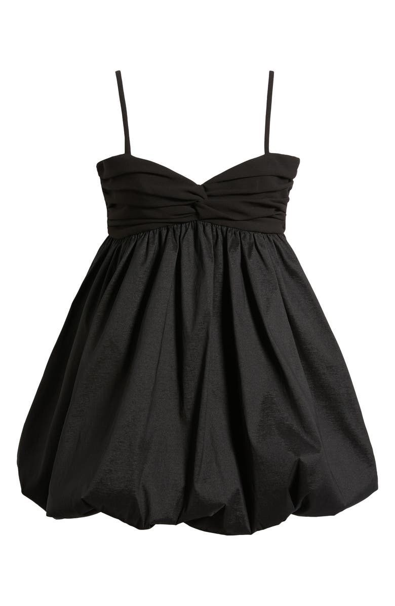 LIKELY Serefina Mixed Media Bubble Minidress, Alternate, color, Black