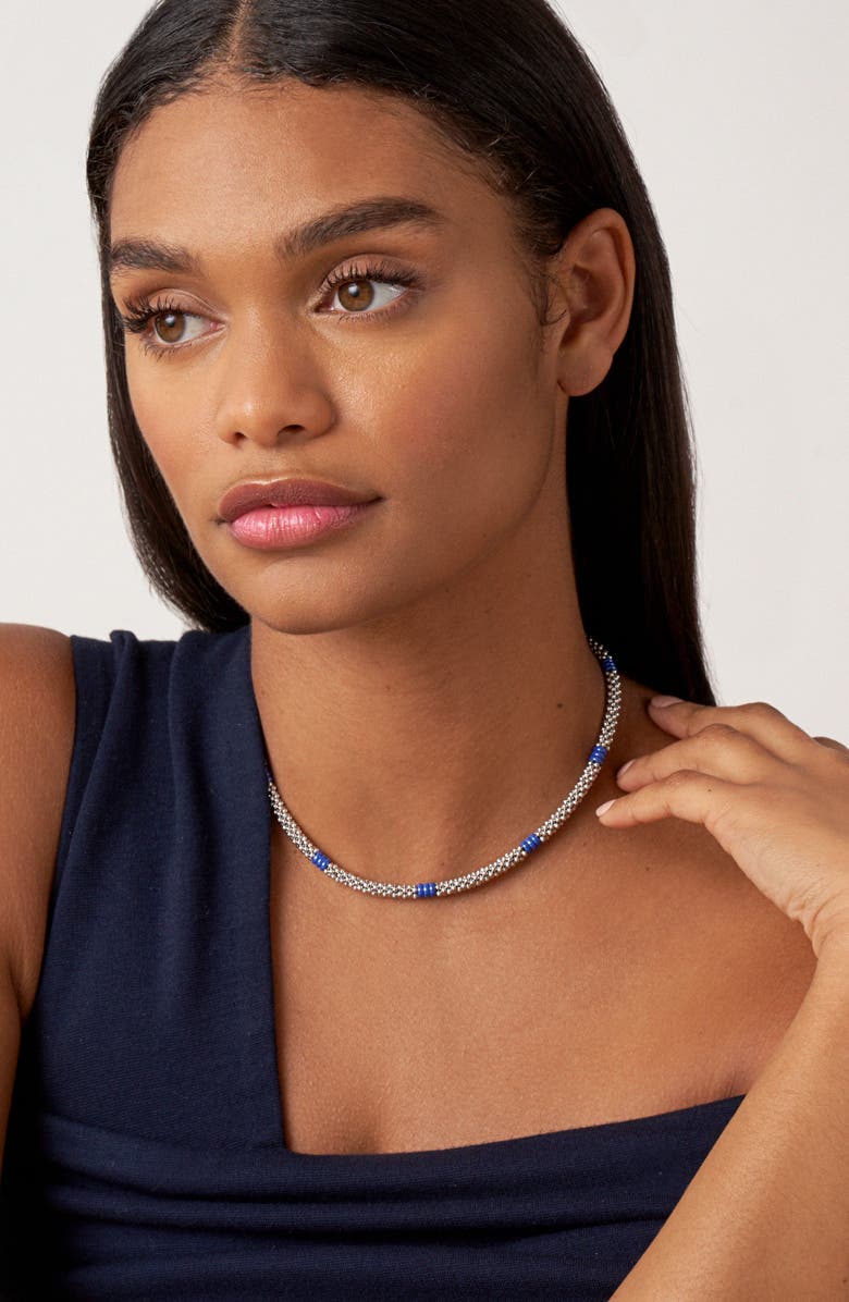LAGOS Blue Caviar Ceramic Collar Necklace, Alternate, color, Ultramarine