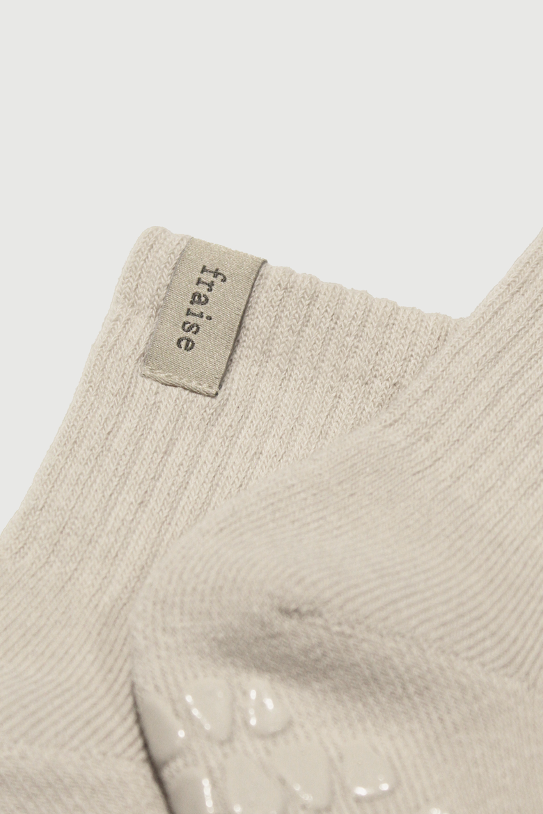 Stone Quarter Crew Grip Sock, Alternate, color, Stone