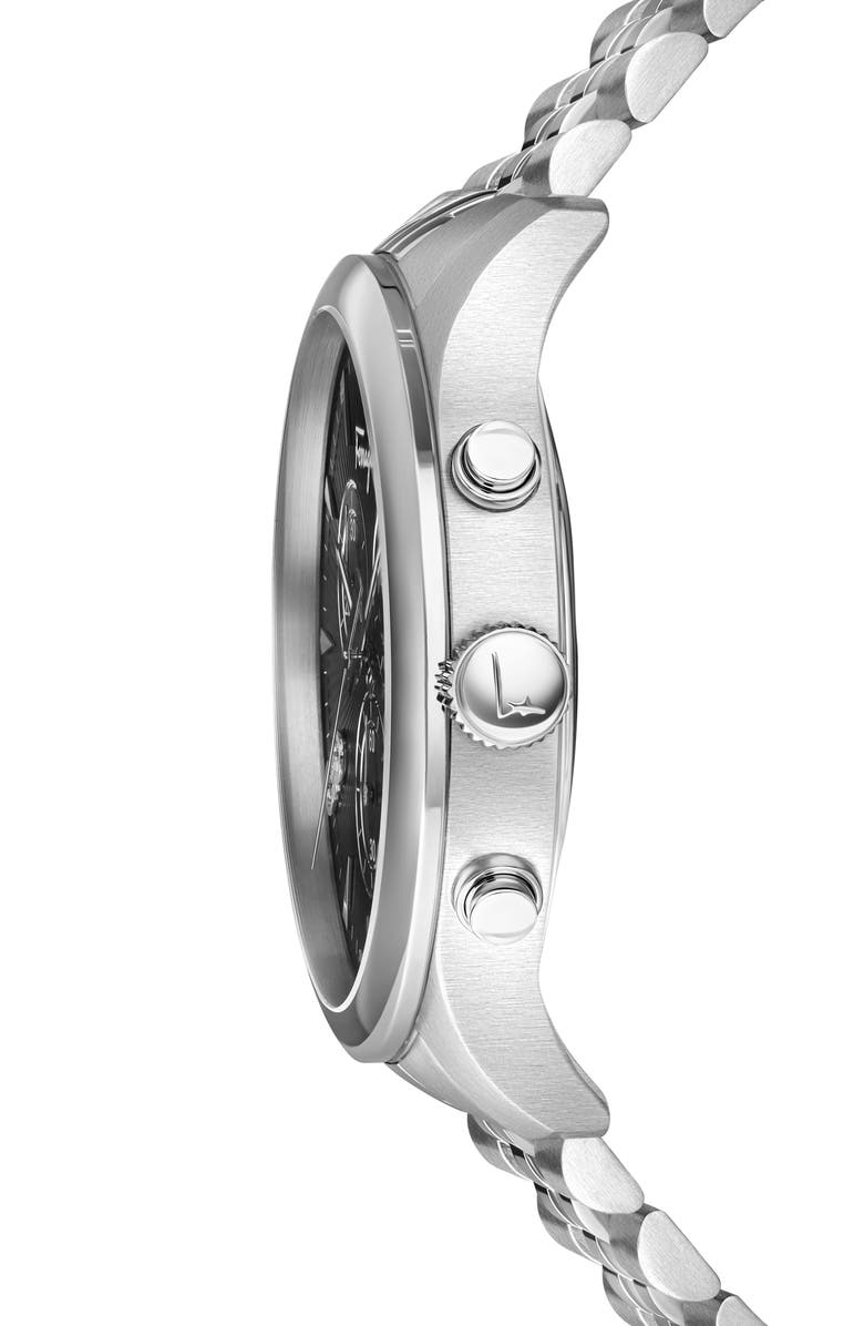 FERRAGAMO Duo Chronograph Bracelet Watch, 42mm, Alternate, color, Stainless Steel