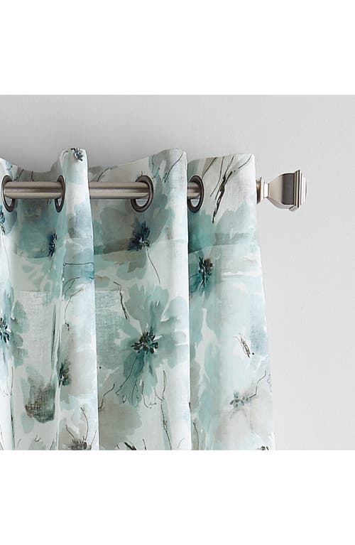 Dkny Modern Bloom Single Curtain Panel In Blue
