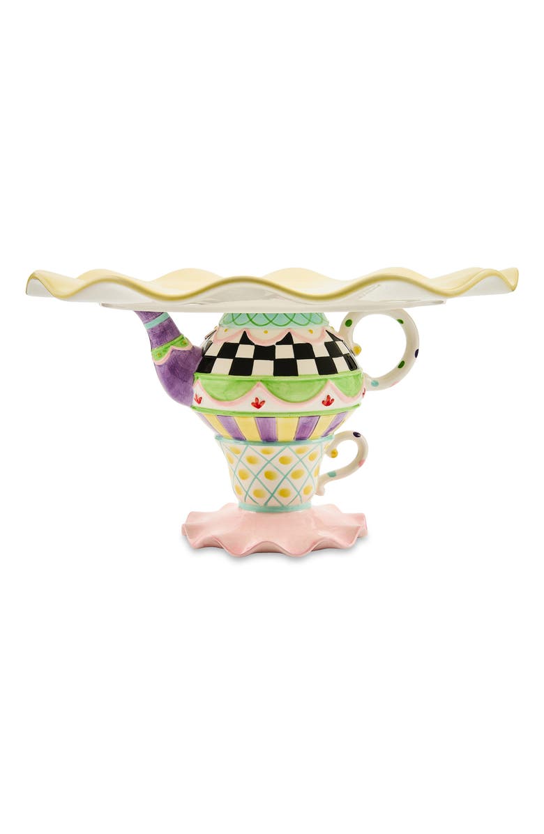 MACKENZIE CHILDS Wonderland Cake Stand, Main, color, Multi
