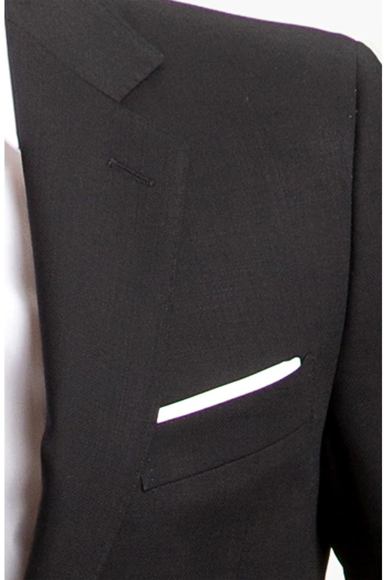 Classic Fit Solid Wool Blazer, Alternate, color, BLACK