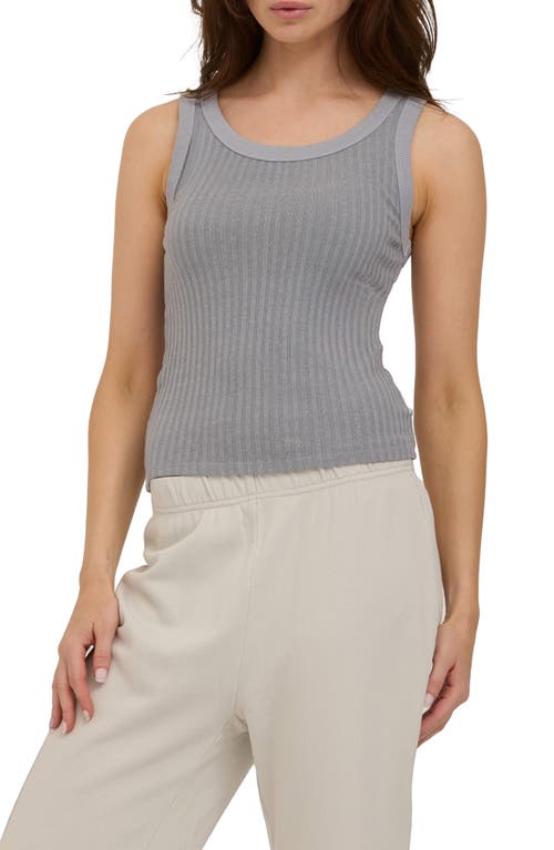 Project Social T Cooper Rib Tank In Smokey Blue