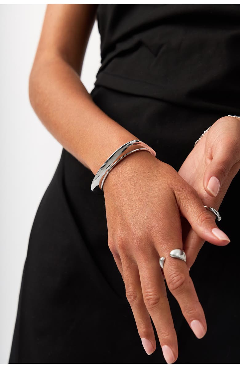 Missoma Hera Cuff Bracelet, Alternate, color, Silver