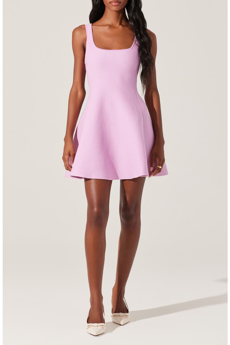Lucile Skater Sweater Dress, Main, color, ORCHID PINK