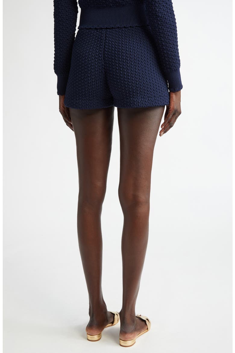 Re-Edition Textured Knit Shorts, Alternate, color, MIDNIGHT