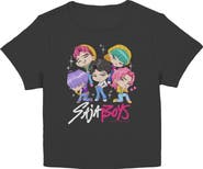 KPop Demon Hunters Junior's KPop Demon Hunters Cute Boys Chibi Group Graphic T-Shirt