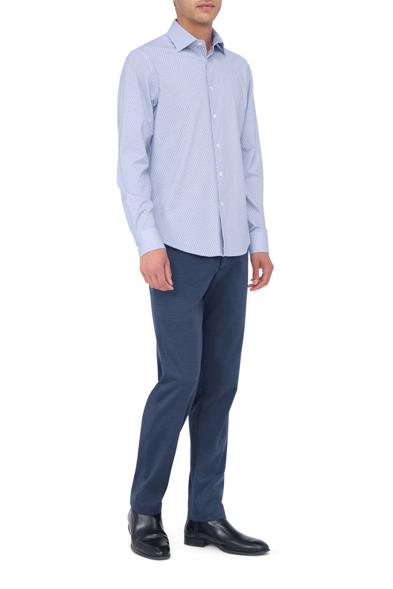 James OoohCotton® Beehive Print Button-Up Shirt, Alternate, color, LILAC