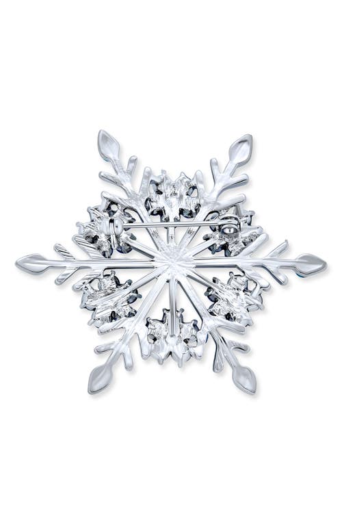 Bling Jewelry Snowflake Pin In Blue