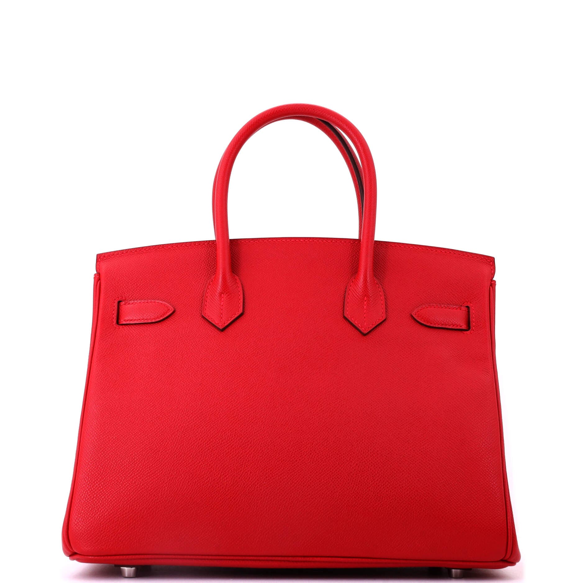 Birkin Handbag Red Epsom with Palladium Hardware 30, Alternate, color, Red