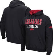 COLOSSEUM Men's Colosseum Black Arkansas Razorbacks Sunrise Pullover Hoodie