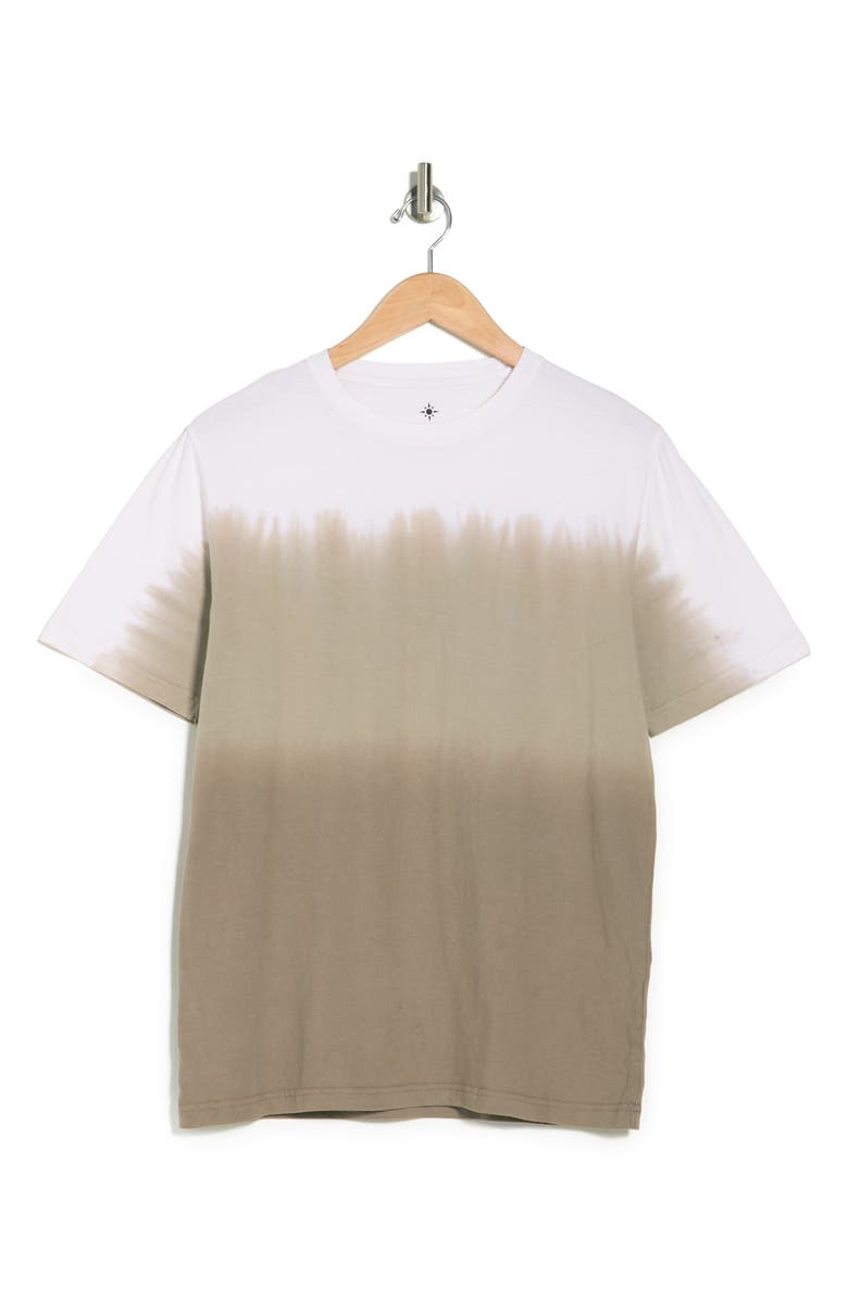 Coastaoro Ahoras Short Sleeve Dip Dye Crew Neck Shirt, Alternate, color, Sand