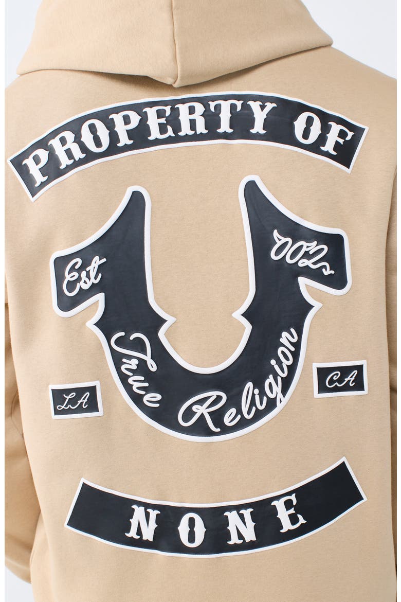 Property of None Graphic Full Zip Hoodie, Alternate, color, TRAVERTINE