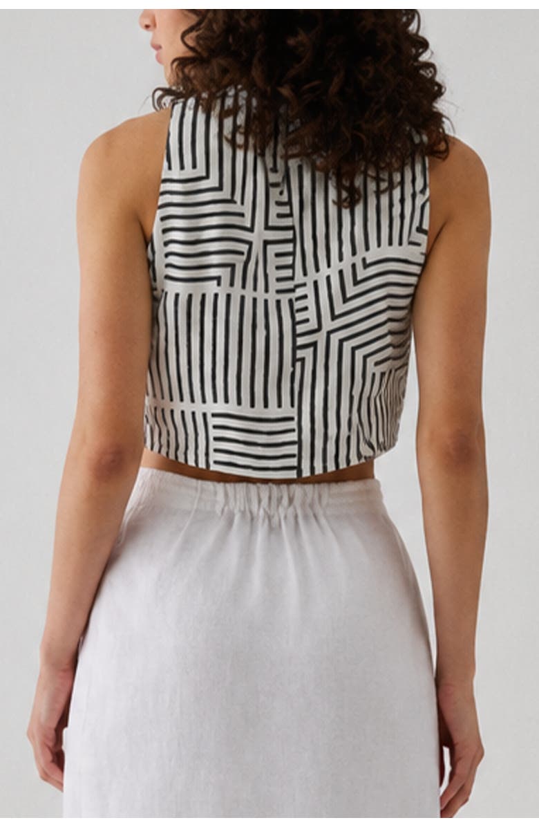 Reistor Relaxed Fit Boxy Crop Top, Alternate, color, Black