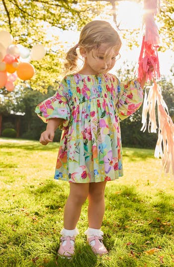 Kids' Floral Print Dress