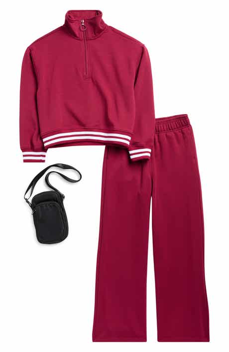 90 DEGREE BY REFLEX Kids' Varsity Pullover, Sweatpants & Crossbody Bag